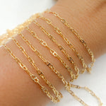 Load image into Gallery viewer, 14K Gold Filled Diamond Cut Marina Link Chain