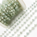 Load image into Gallery viewer, Aquamarine Sterling Silver Wire Chain