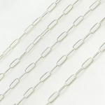 Load image into Gallery viewer, Sterling Silver Hammered Paperclip Link Chain