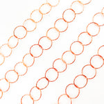 Load image into Gallery viewer, Rose Gold Plated Sterling Silver Diamond Cut Round Link Chain