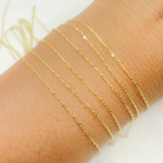 Load image into Gallery viewer, 14k Solid Yellow Gold Smooth Cable Link Chain