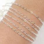 Load image into Gallery viewer, Sterling Silver Flat Cable Chain