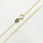 Load image into Gallery viewer, 14K Solid Gold Flat Cable Link Chain