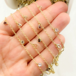 Load image into Gallery viewer, Multi Gemstone Mix Shape Dangle Chain