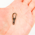 Load image into Gallery viewer, 23MM Black Rhodium Sterling Silver Swivel Clasp