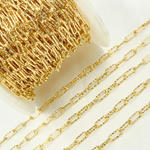 Load image into Gallery viewer, Gold Plated Sterling Silver Diamond Cut Paperclip Chain