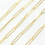Load image into Gallery viewer, Gold Plated 925 Sterling Silver Long Oval Link Chain.