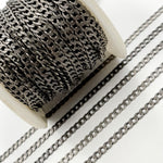 Load image into Gallery viewer, Oxidized Sterling Silver Curb Chain