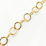 Load image into Gallery viewer, 14K Gold Filled Hammered Round Link Chain