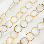 Load image into Gallery viewer, 14K Gold-Filled Hammered Round Link Chain