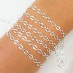 Load image into Gallery viewer, Sterling Silver Diamond Cut Marina Link Chain