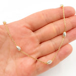 Load image into Gallery viewer, Gold Plated Sterling Silver Two-Tone Satellite Necklace