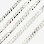 Load image into Gallery viewer, Sterling Silver Flat Curb Chain