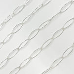 Load image into Gallery viewer, Sterling Silver Smooth Marquise Shape Link Chain