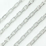 Load image into Gallery viewer, Sterling Silver Diamond Cut Oval Link Chain