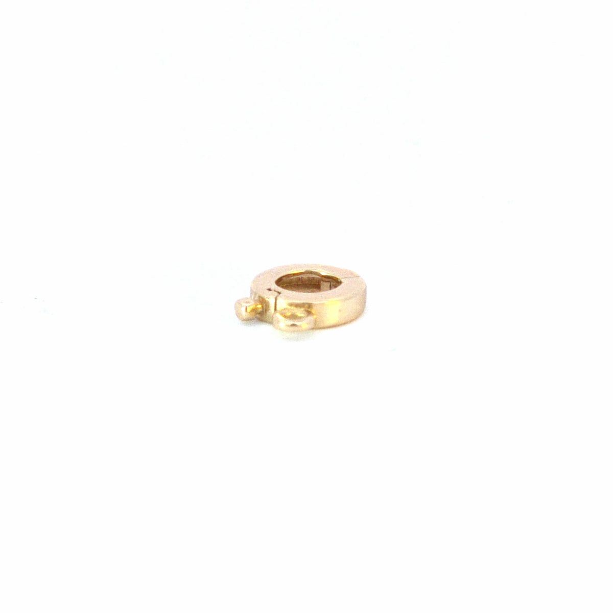FND001. 14K Solid Gold Fancy Spring Ring