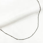 Load image into Gallery viewer, Oxidized Sterling Silver Cube Satellite Necklace