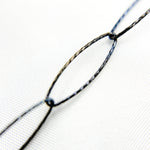 Load image into Gallery viewer, Black Rhodium Sterling Silver Diamond Cut Oval Link Chain