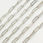 Load image into Gallery viewer, Sterling Silver Flat Paperclip Chain