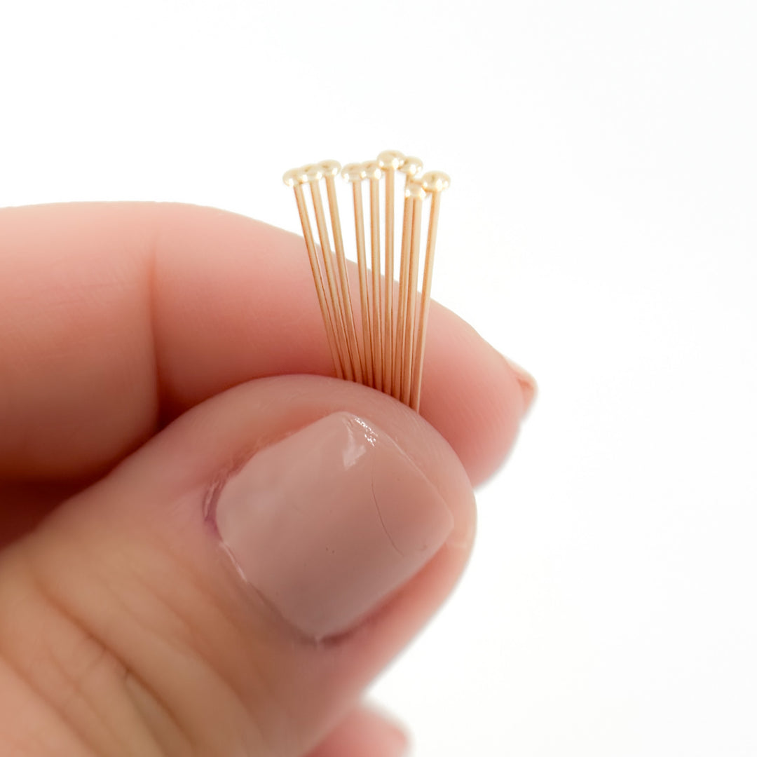 Gauge Gold-filled Flat 2 Inch Headpin