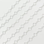 Load image into Gallery viewer, Sterling Silver Clover Link Chain