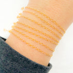 Load image into Gallery viewer, 4002LGF. 14K Gold Filled Hammered Paperclip Chain