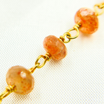 Load image into Gallery viewer, Sunstone Gold Plated Wire Chain