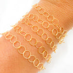 Load image into Gallery viewer, 14K Gold Filled Twisted Round Link Chain