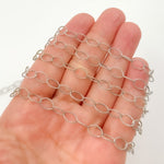 Load image into Gallery viewer, Oxidized Sterling Silver Twisted Oval Link Chain