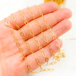 Load image into Gallery viewer, 14K Yellow Gold Filled Flat Diamond and Round Link Chain