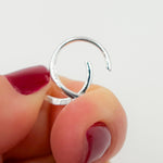 Load image into Gallery viewer, 23MM White Sterling Silver Round Trigger Clasp
