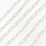 Load image into Gallery viewer, Sterling Silver Hammered Paperclip Chain