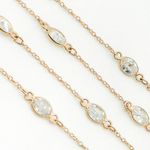 Load image into Gallery viewer, Cubic Zirconia Oval Shape Connector With Chain