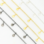 Load image into Gallery viewer, Disc Shape 4mm Dangle Wire Chain