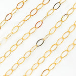 Load image into Gallery viewer, 14K Gold-Filled Flat Oval Link Chain