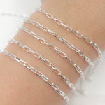 Load image into Gallery viewer, Sterling Silver Box Diamond Cut Link Chain