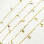 Load image into Gallery viewer, Multi Gemstone Mix Shape Dangle Chain