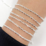 Load image into Gallery viewer, Sterling Silver Diamond Cut Cable Chain