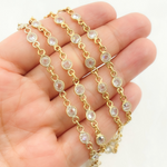 Load image into Gallery viewer, Cubic Zirconia Round Shape Connected Chain