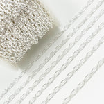 Load image into Gallery viewer, Sterling Silver Smooth Long and Short Link Chain