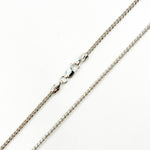 Load image into Gallery viewer, 050FRDTL426WG. 14K White Solid Gold Franco Link Chain
