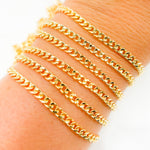 Load image into Gallery viewer, 14K Gold Filled Flat Tight Curb Link Chain