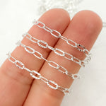 Load image into Gallery viewer, Sterling Silver Diamond Cut Marina & Smooth Oval Link Chain