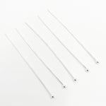 Load image into Gallery viewer, Gauge White Sterling Silver Ball 1 Inch Headpin