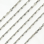 Load image into Gallery viewer, Oxidized Sterling Silver Diamond Cut Marina Chain