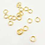 Load image into Gallery viewer, 5MM Open Gold Plated Jump Ring