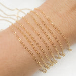 Load image into Gallery viewer, Gold-Filled Flat Oval Link Chain