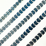 Load image into Gallery viewer, Black Rhodium 925 Sterling Silver Mat Geometric Shape Chain