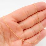 Load image into Gallery viewer, 020G2SLMSIT218K. 18K Solid Yellow Gold Singapore Necklace