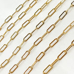 Load image into Gallery viewer, Gold Filled Flat Paperclip Chain
